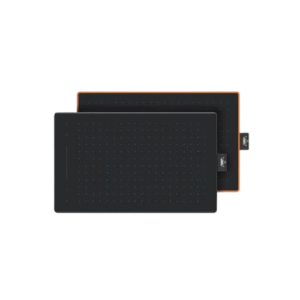 HUION Inspiroy RTM-500 Pro Drawing Tablet in Solar Orange/Cosmo Black with paper-feel surface and 8192 pressure pen