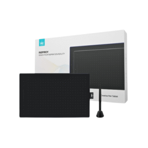 HUION RTP-700 Pro Drawing Tablet in Cosmo Black/Twilight Blue with 8192-pressure PW400 pen and touch controls