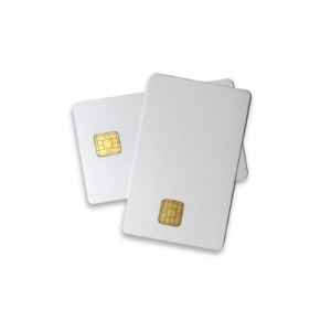 MIFARE 13.56 MHz RFID Cards showing white PVC contactless smart cards with HF chip