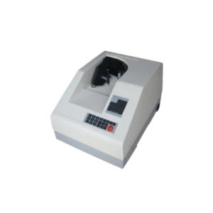 YUMITE VE-870 PRO Money Counter showing high-speed bill counting with dual LED displays