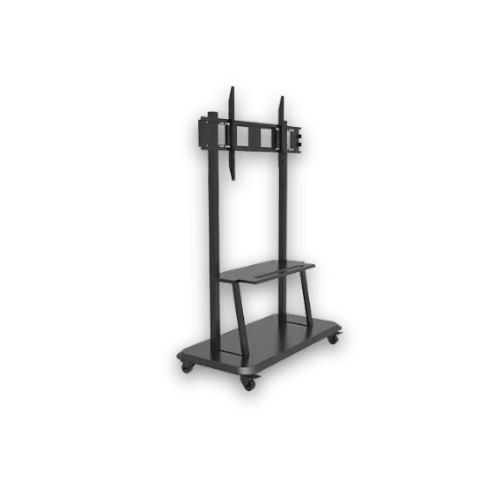 75-110 Inches Interactive Display Screen Trolley – Heavy-Duty Stand with Lockable Wheels