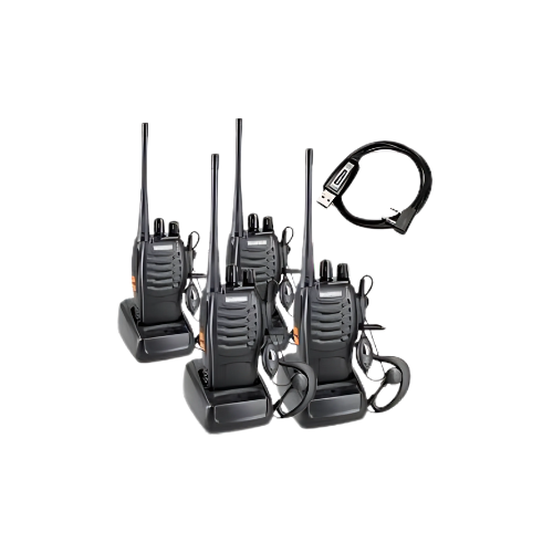 WALKIE TALKIE BF-888S – Baofeng Blue Two-Way Radio with Flashlight & Antenna
